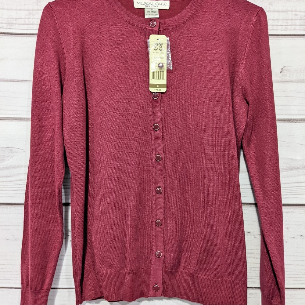 Melrose Chic Button Up Cardigan